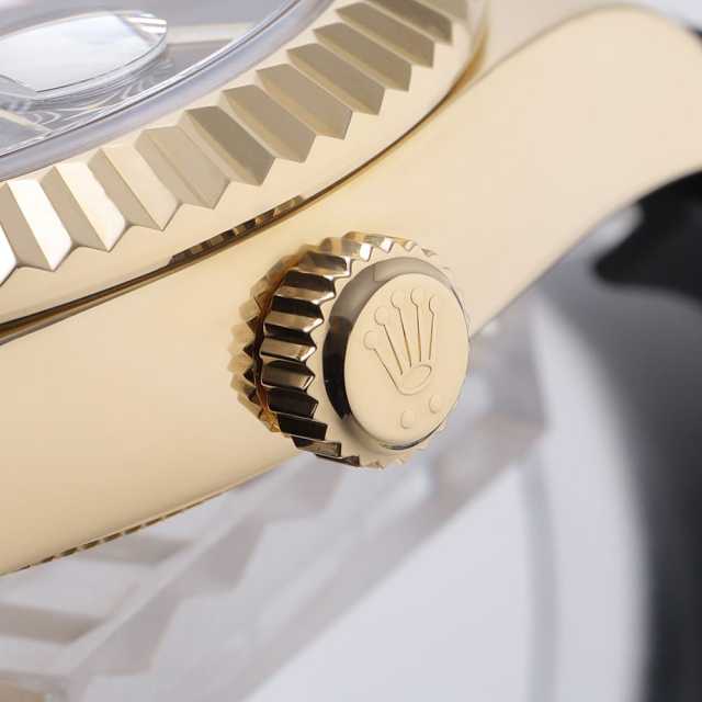 【新品未使用】CITIZEN クォーツ腕時計 ブラック ロレックス ROLEX スカイドゥエラー 326238 ブラック(黒