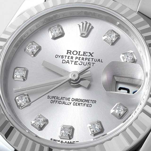 ロレックス デイトジャスト 179174G コマ 179174G シルバー ROLEX（ロレックス）デイトジャスト 10Pダイヤ