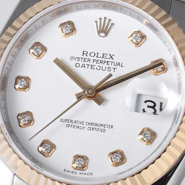 だいゆてす。 楽天市場】U【ROLEX】デイトジャスト 116233G 新ダイヤ ランダム