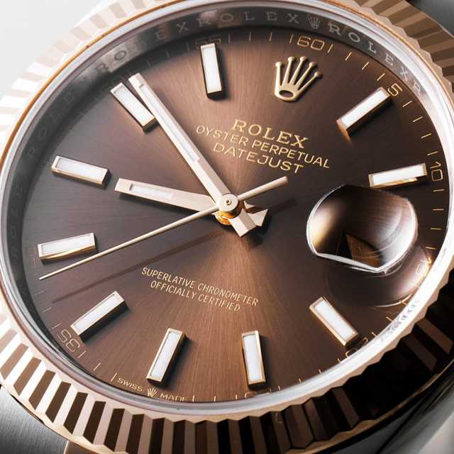 あかり出品 ROLEX ロレックス デイトジャスト41 チョコレート ブラウン 126331