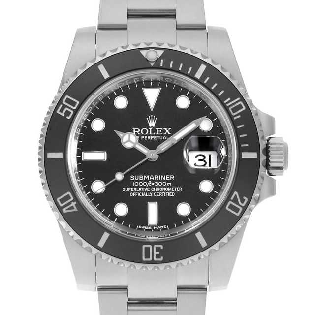116610LN ブラック ROLEX（ロレックス）サブマリーナ デイト 中古