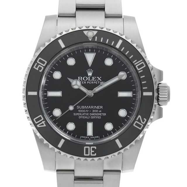 114060 ブラック ROLEX（ロレックス）サブマリーナ ノンデイト 中古