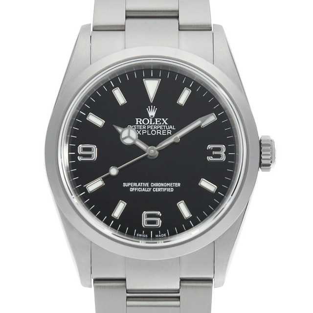 ギャラ有 ROLEX ロレックス エクスプローラーI 114270 Z番 黒 ブラック SS ステンレス メンズ 自動巻き エクスプローラーワン【6ヶ月保証】【腕時計】【中古】 114270 ブラック ROLEX（ロレックス）エクスプローラーI 中古 | 東京