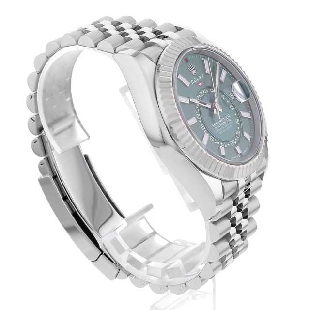 【最安値】未使用 スカイドゥエラー ブレス ロレックス 336934 24/12 336934 ミントグリーン ROLEX（ロレックス）スカイドゥエラー 中古