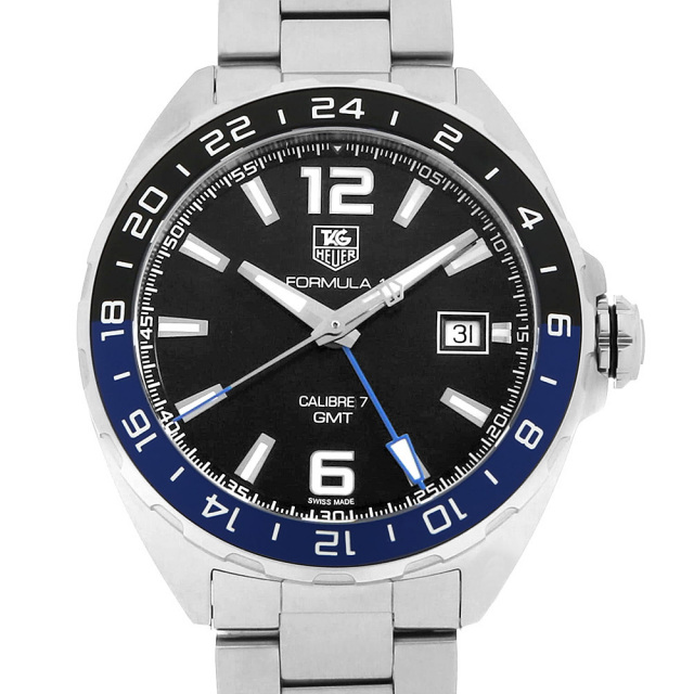 タグホイヤー フォーミュラ1 GMT WAZ211A 青　黒 レンタル商品【WAZ211A】TAG HEUER フォーミュラ1 GMT ｜カリトケ