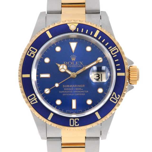 Rolex Submariner Date 16613 Blue All-Tritium S Used Men's