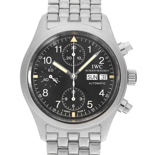 IWC メカニカルフリーガークロノ IW370607(3706-07) メンズ 中古 腕時計 IW370607(3706-07) ブラック IWC メカニカルフリーガークロノ 中古