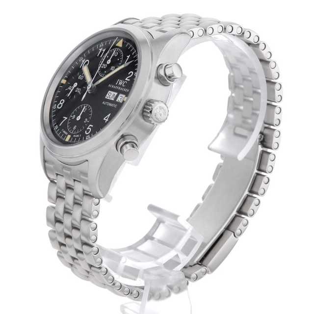 IW370607(3706-07) ブラック IWC メカニカルフリーガークロノ 中古