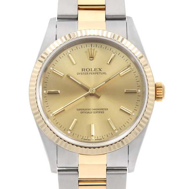 Rolex Oyster Perpetual 14233 Champagne Bar No. Used Men's