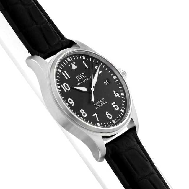 IWC パイロットウォッチ マーク18 IW327001 メンズ 中古 腕時計 IW327001 ブラック IWC パイロットウォッチ マーク18 中古 | 東京