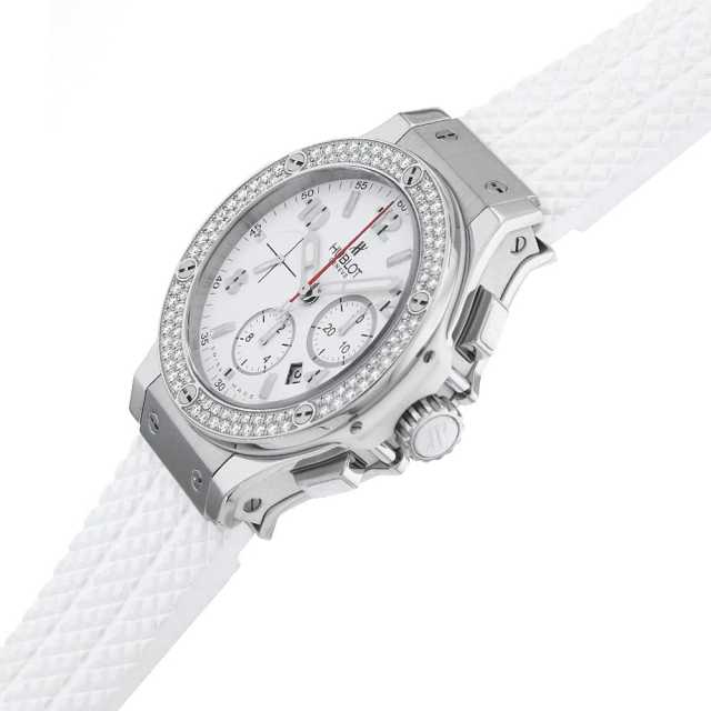 純正本物 銀座店購入 Hublot ビッグバンホワイトラバーベルト 301.SE.230.RW.114 ホワイト HUBLOT(ウブロ)ビッグバン オール