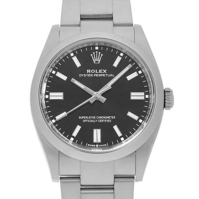 ロレックス ROLEX オイスターパーペチュアル36 126000 ブラック ステンレススチール 自動巻き メンズ 腕時計 126000 ブラック ROLEX（ロレックス）オイスターパーペチュアル36 中古