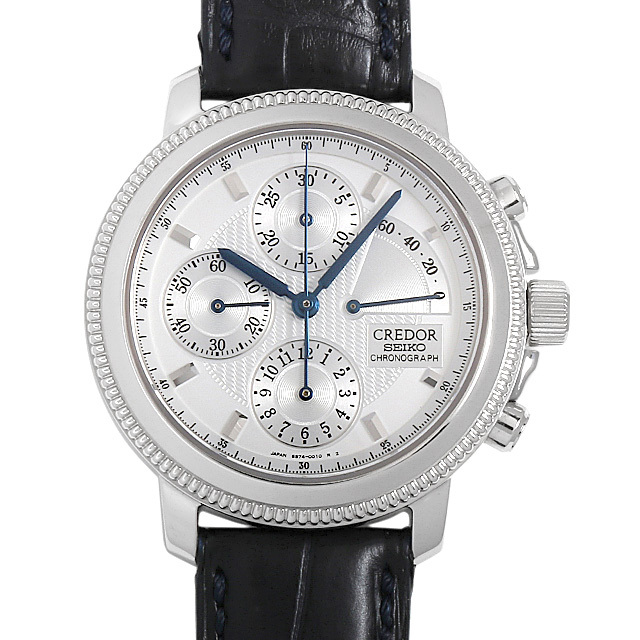 セイコー クレドール クロノ パワーリザーブ 200個限定 GBBH999 中古 メンズ