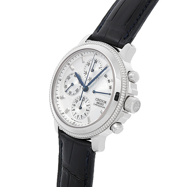 セイコー クレドール クロノ パワーリザーブ 200個限定 GBBH999 中古 メンズ