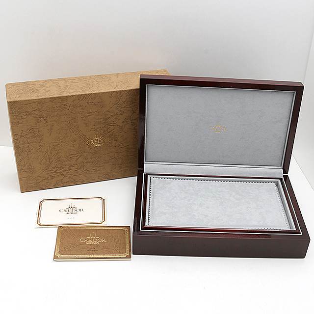 セイコー クレドール クロノ パワーリザーブ 200個限定 GBBH999 中古 メンズ