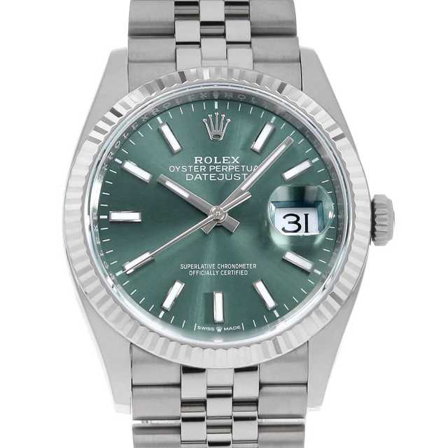 126234 ミントグリーン ROLEX（ロレックス）デイトジャスト36 中古