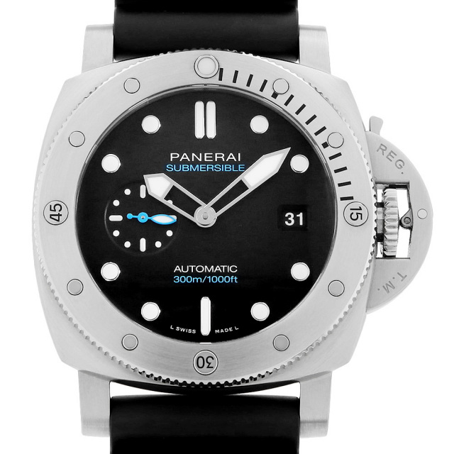 129.PANERAI用 クロコダイル 24mm-22mm ワックスなし 新品 