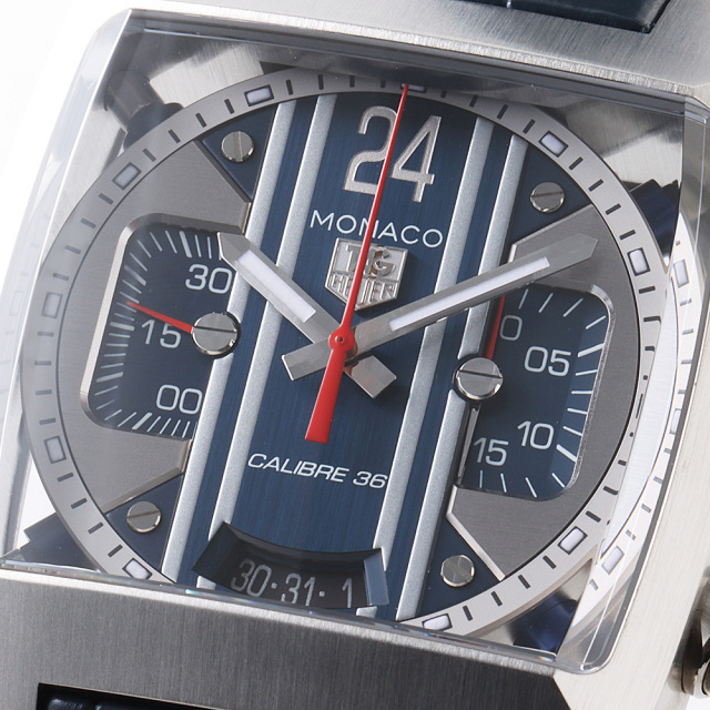 CAL5111.FC6299 シルバー×ブルー TAG Heuer（タグホイヤー）モナコ
