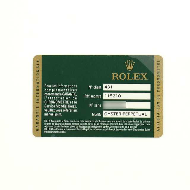 ロレックス オイスターパーペチュアル 115210 メンズ 中古