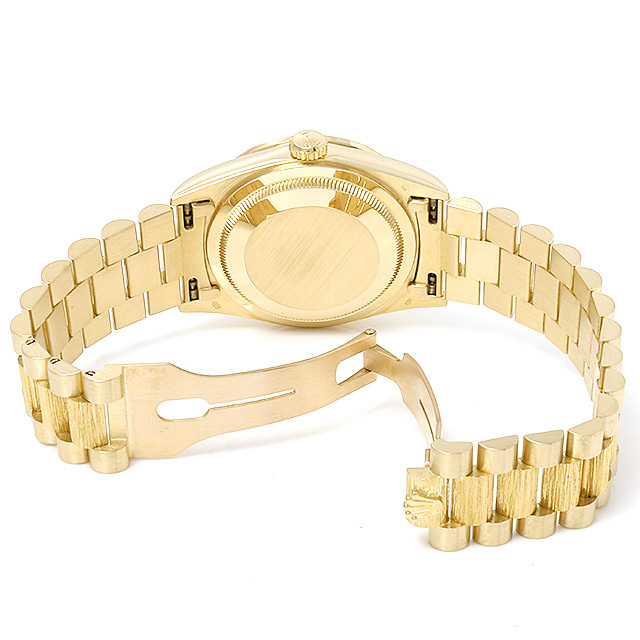 しのぶ　ご確認ください ロレックス デイデイト バーク オニキス文字盤 E番 Ref.18308