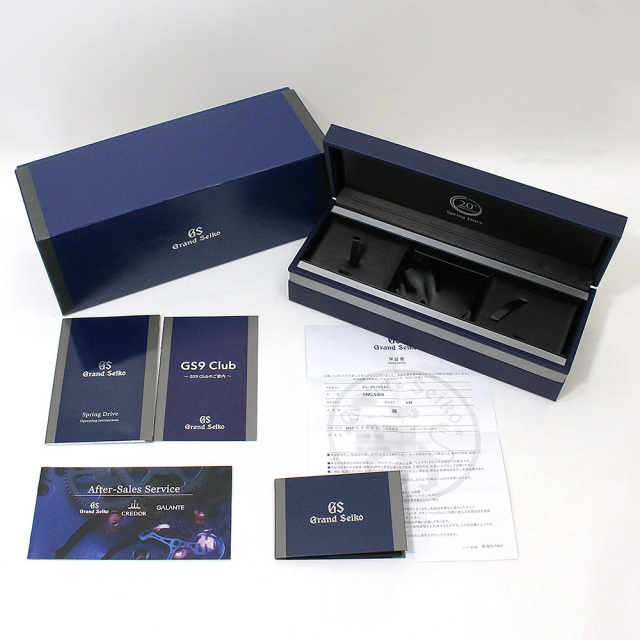 グランドセイコー スポーツコレクション スプリングドライブ20周年記念モデル 500本限定 SBGA403 中古 メンズ