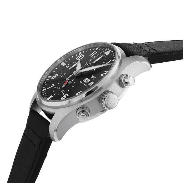 IW388111 ブラック IWC パイロット ウォッチ クロノグラフ 41
