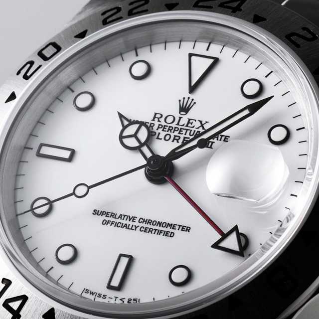 16570 ホワイト ROLEX（ロレックス）エクスプローラーII 中古