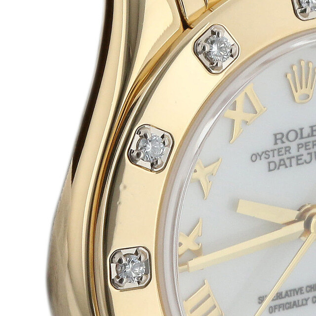 80318 ホワイト/ローマ D番ROLEX（ロレックス） デイトジャスト パール