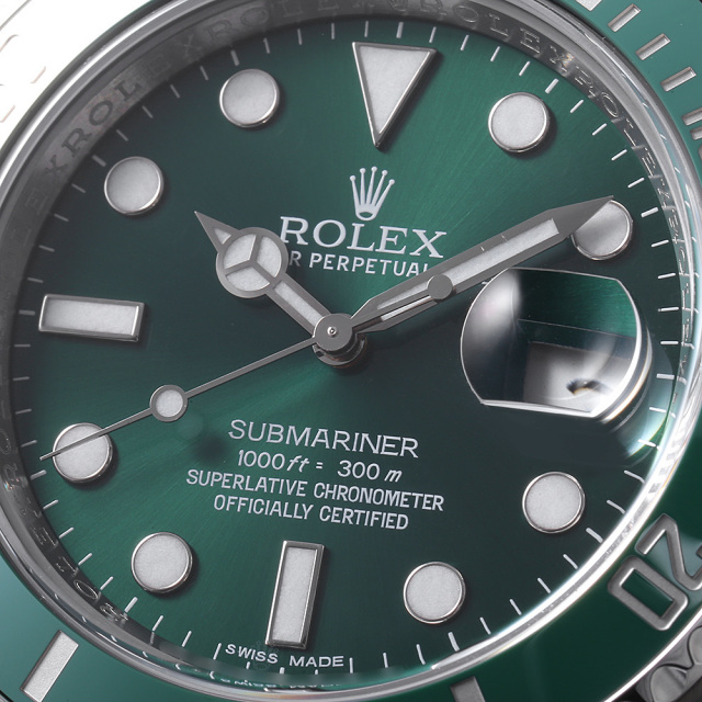 116610LV グリーン ROLEX（ロレックス）サブマリーナ デイト 中古 