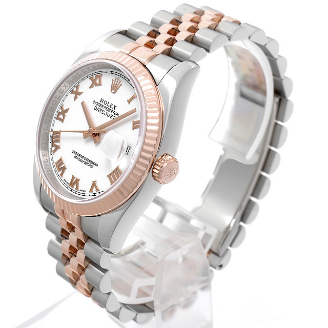 116231 ROLEX（ロレックス） デイトジャスト ホワイト/ローマ