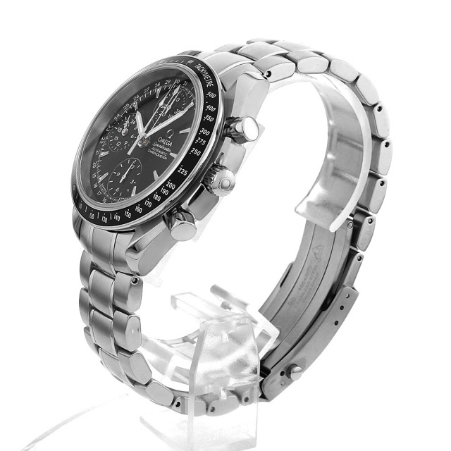 3220.50 ブラック OMEGA（オメガ）スピードマスタートリプルカレンダー  