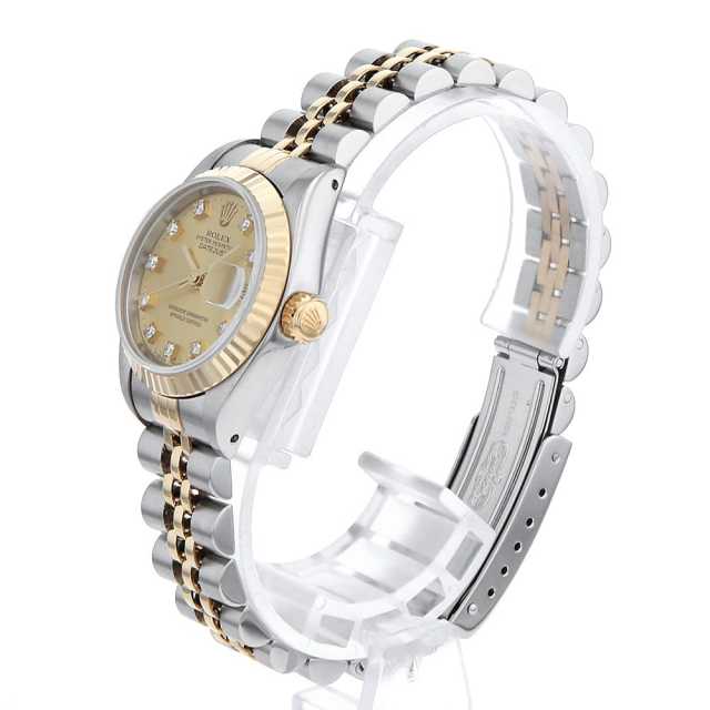 69173G シャンパン ROLEX（ロレックス）デイトジャスト 10Pダイヤ 中古