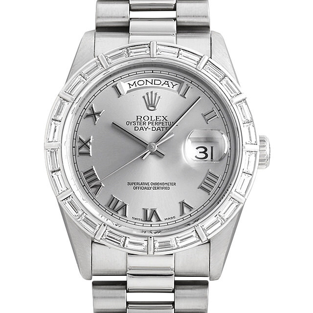 【海外配送可】【送料無料】 18366 ベゼルバケットダイヤ デイデイト ROLEX（ロレックス） ピアス