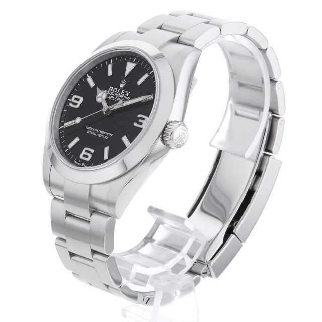 もむページ 224270 ブラック ROLEX（ロレックス）エクスプローラー40 中古