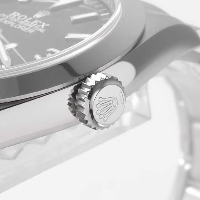 もむページ 224270 ブラック ROLEX（ロレックス）エクスプローラー40 中古