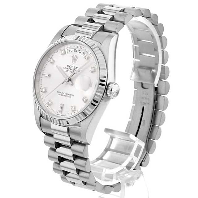 ROLEX ロレックス デイデイト 文字盤 ダイヤインデックス メンズ ロレックス デイデイト 36MM YG シャンパン文字盤・インデックス