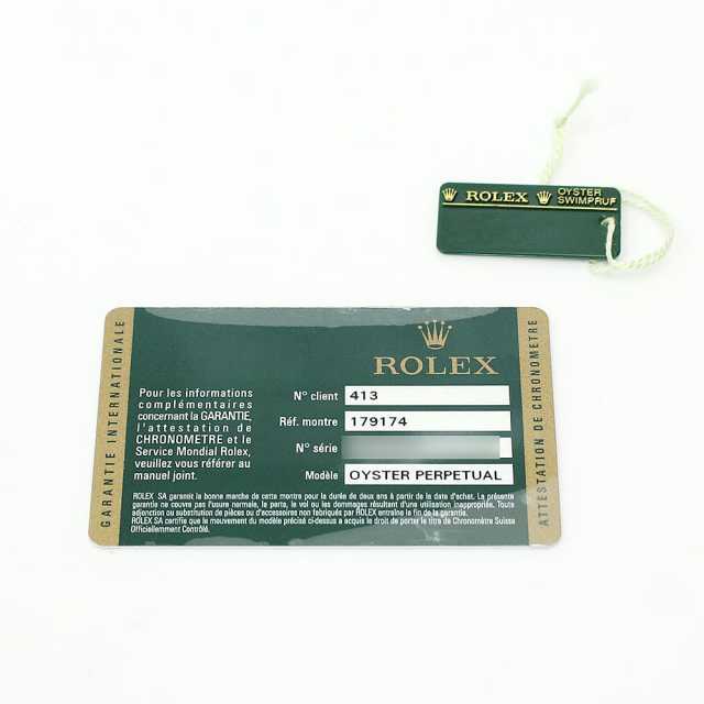 ロレックス デイトジャスト 179174NGR レディース 中古