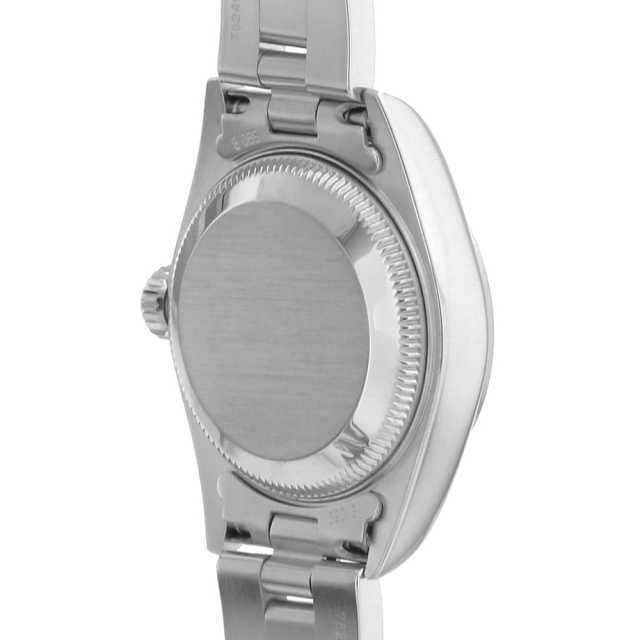 ロレックス オイスターパーペチュアルデイト レディース時計 Oyster Perpetual Date 79160(P) SS レディース時計 ブラック 仕上げ済 2000年 美品 【中古】 ロレックス オイスターパーペチュアル デイト 79160 シルバー