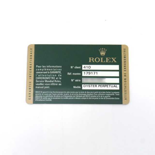 ロレックス デイトジャスト 179171NR レディース 中古