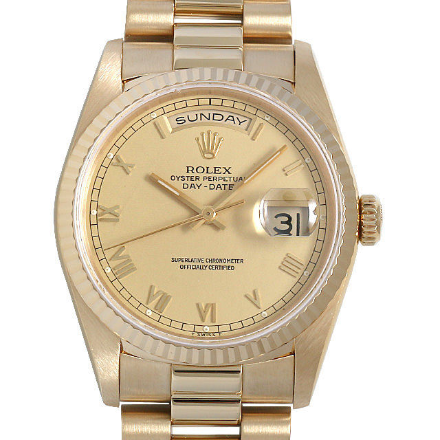 18238 シャンパン/ローマ X番 ROLEX（ロレックス） デイデイト 中古