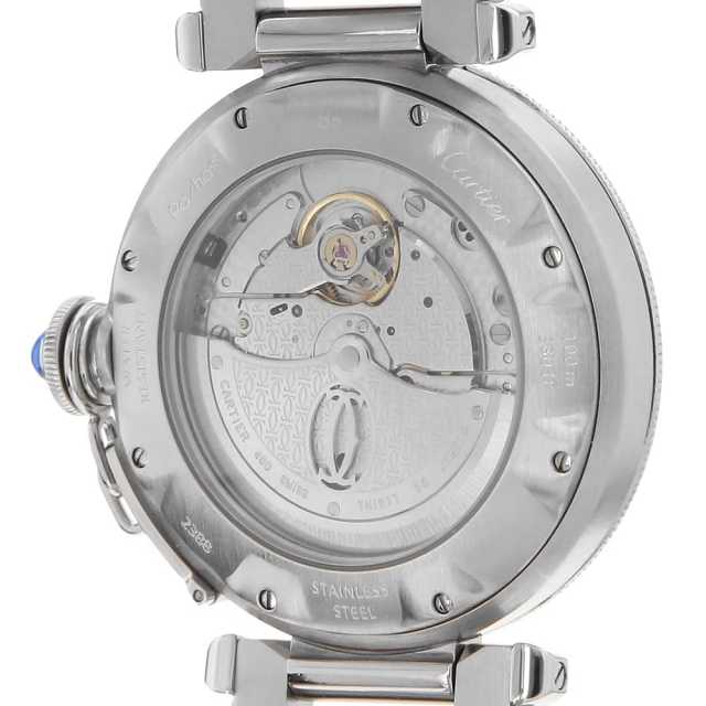 W31037H3 シルバー Cartier（カルティエ）パシャ パワーリザーブGMT