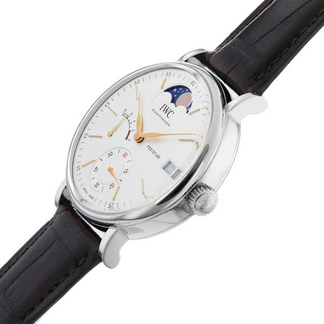 IW516401 シルバー IWC ポートフィノ ハンドワインド ムーンフェイズ