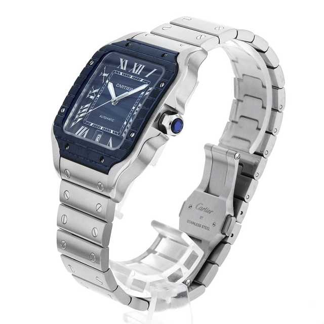 カルティエ サントス  正規品 WSSA0046 ブラック Cartier（カルティエ）サントス デュモン LM 中古
