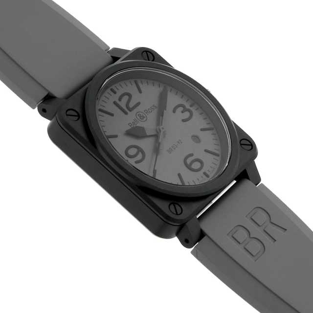 BR0392-COMMANDO-CE グレー Bell&Ross（ベル＆ロス）BR03-92 コマンド