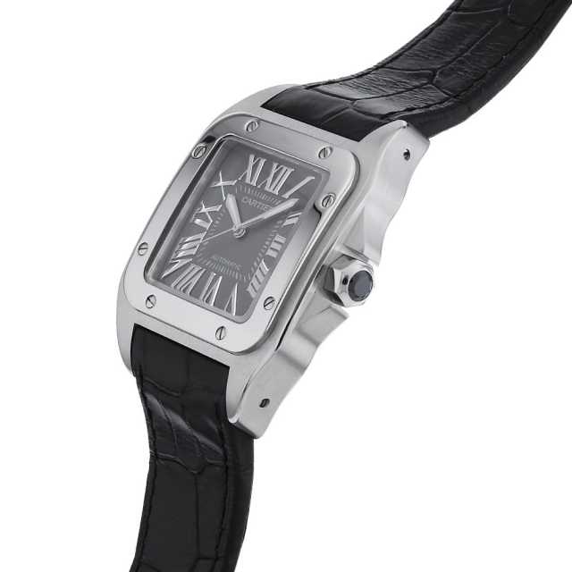 W20134X8 グレー Cartier（カルティエ）サントス 100 LM 2008サマー