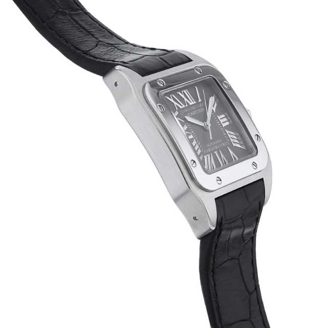 W20134X8 グレー Cartier（カルティエ）サントス 100 LM 2008サマー