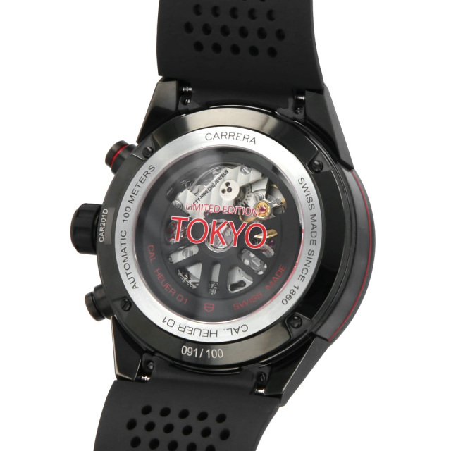 タグホイヤー ホイヤー 01 TOKYO エディション CAR201D.FT6087 中古 メンズΩ 目立つ傷やダメージなどはなく良い状態です タグホイヤー ホイヤー TOKYO CAR201D FT6087