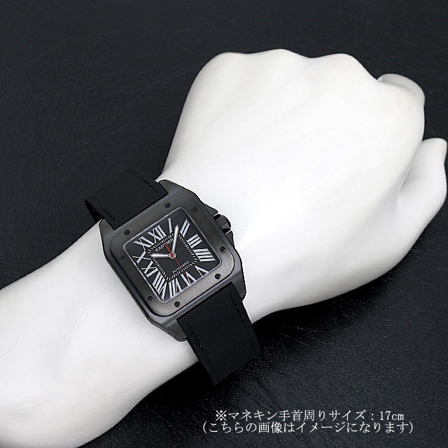 カルティエCartier サントス100ＭＭ ブラック文字盤 サントス カルティエ 時計(ブラック)｜WATCHNIAN公式通販