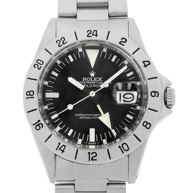 ロレックス エクスプローラーII 1655 ブラック アルビノ マーク2ダイアル マーク2ベゼル ハック有 37番 アンティーク メンズΩ
