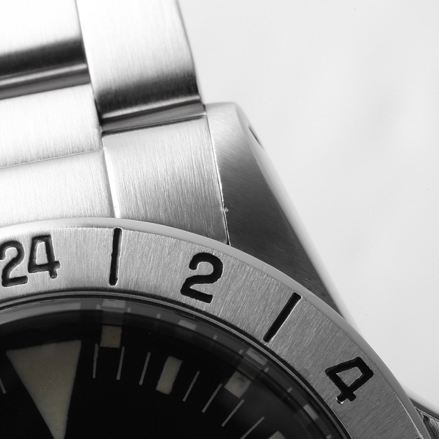 ロレックス エクスプローラーII 1655 ブラック アルビノ マーク2ダイアル マーク2ベゼル ハック有 37番 アンティーク メンズΩ